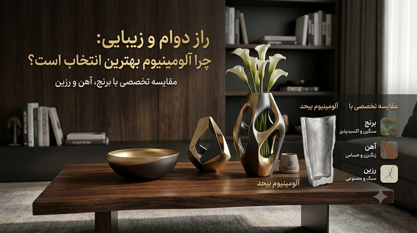 راز دوام و زیبایی: چرا آلومینیوم ریخته‌گری بهترین انتخاب برای اکسسوری فاخر است؟