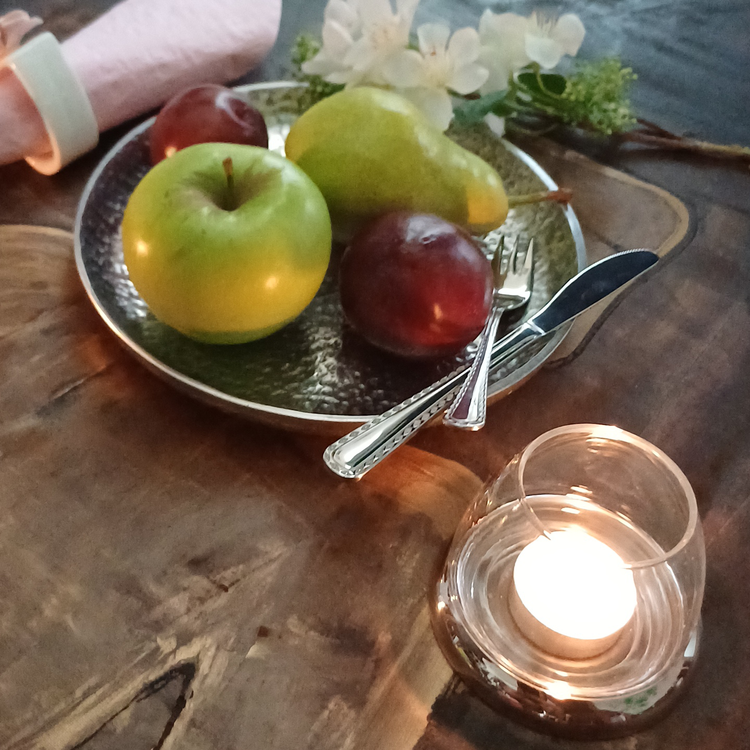 “Alumis Luxury Hammered Aluminum Platter”