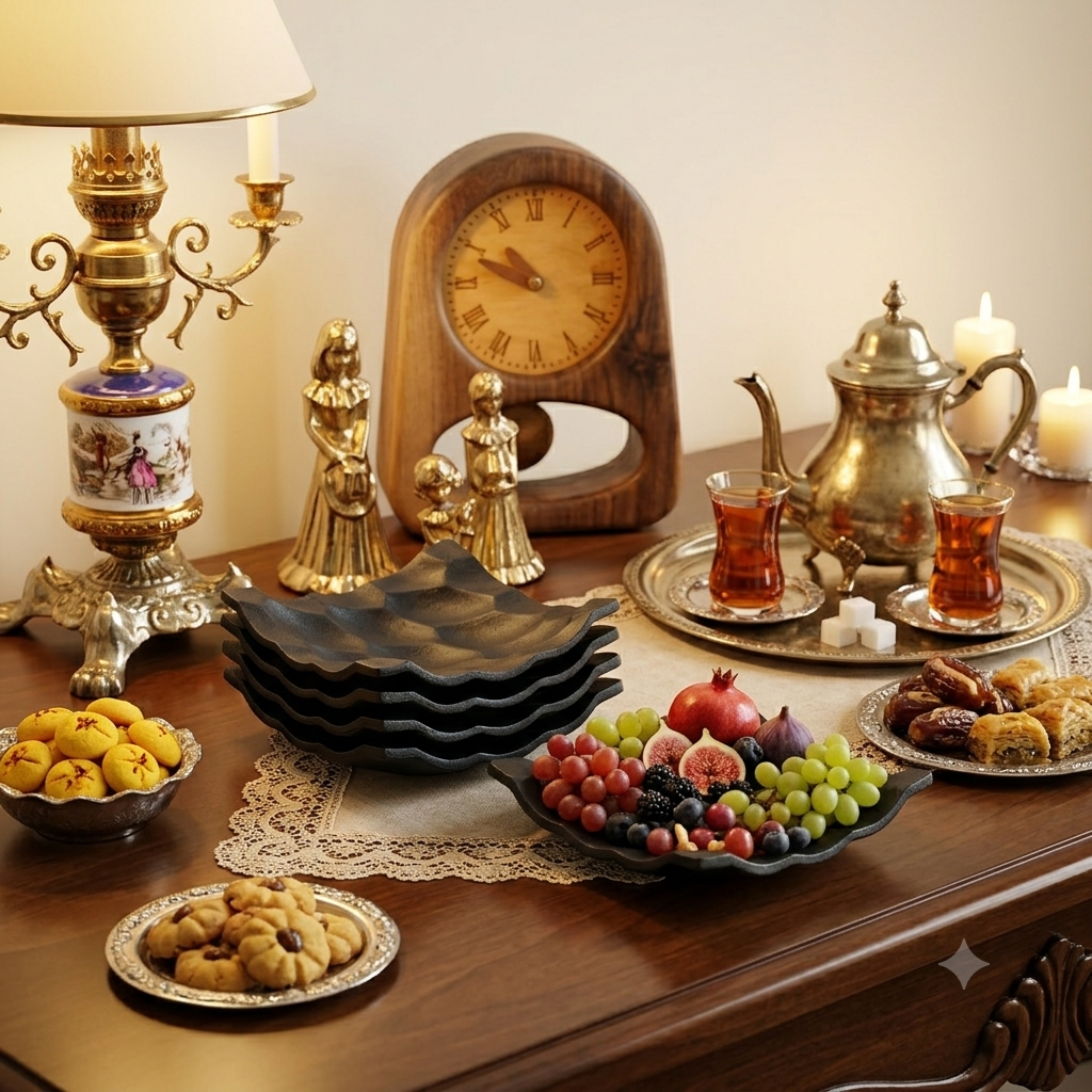 پیاله پذیرایی آلومینیومی مدل کندو (لبه برگشته)