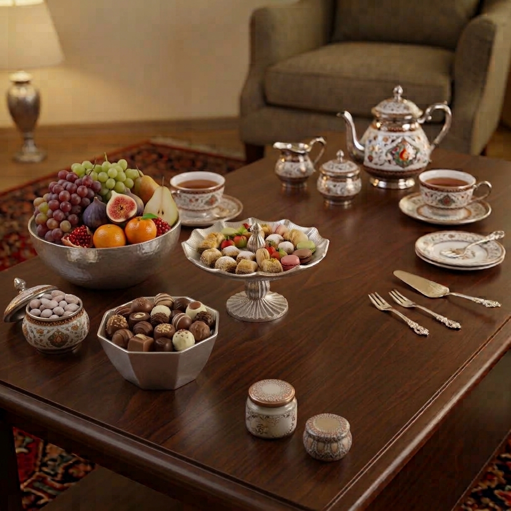 ظرف سرو و پذیرایی آلومینیومی طرح لاینرـجدید(باقلوا خوری)
