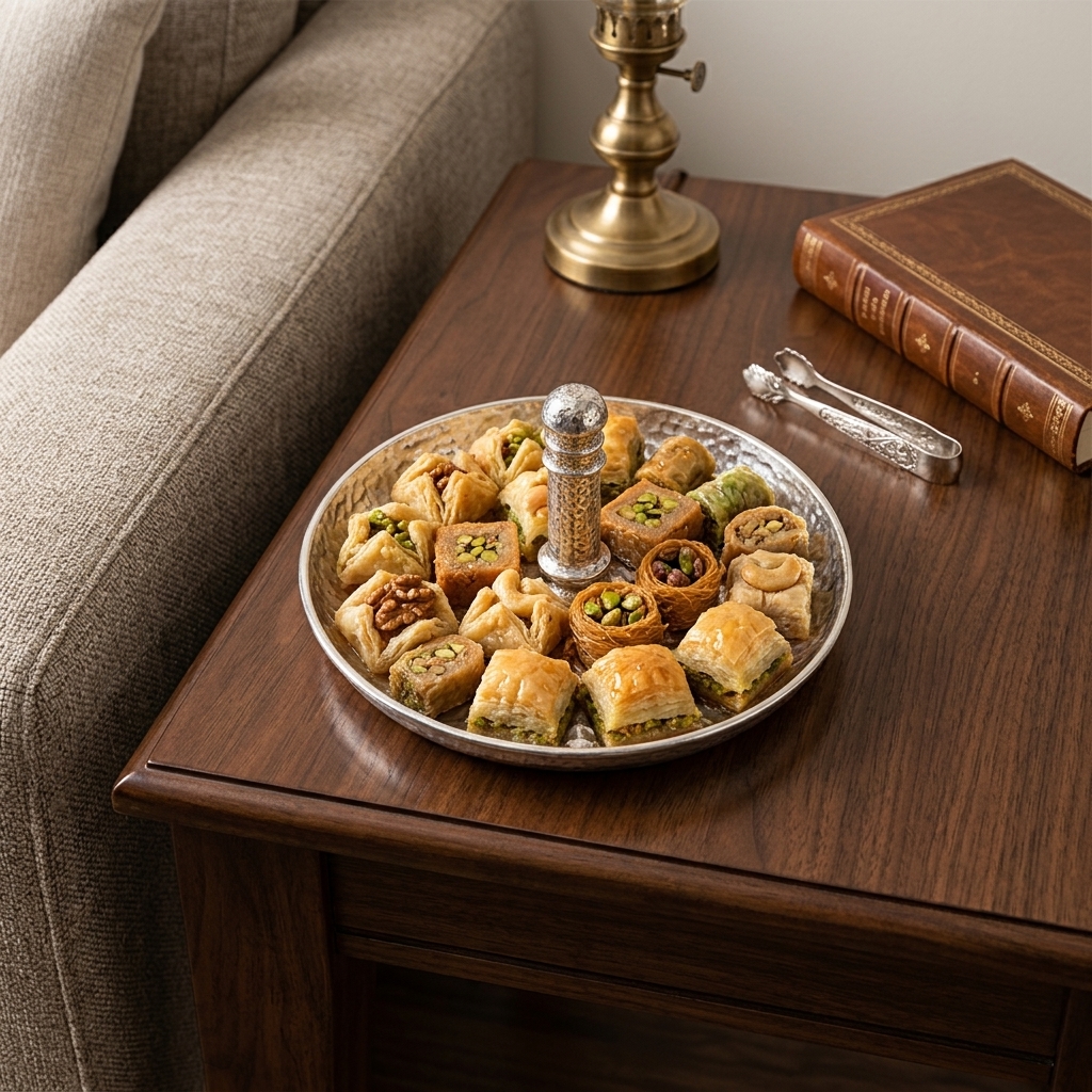 Mini hammered aluminum serving dish
