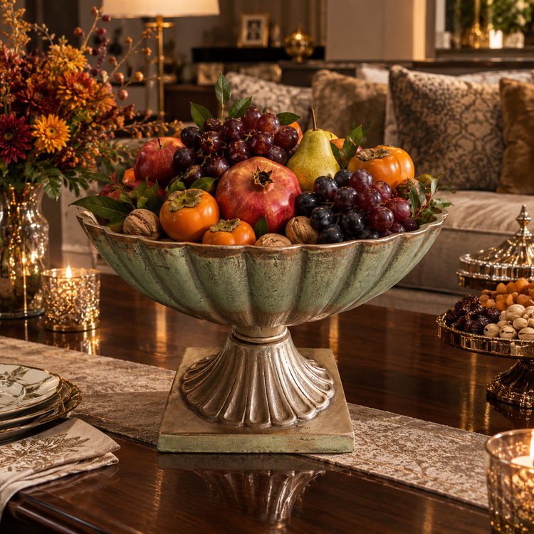 Modern aluminum fruit bowl Golazin